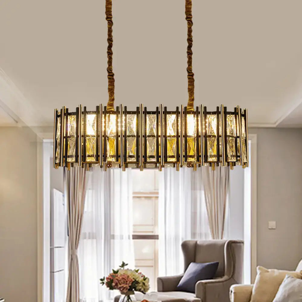 Modern black & gold led incandescent pendant light kitchen island