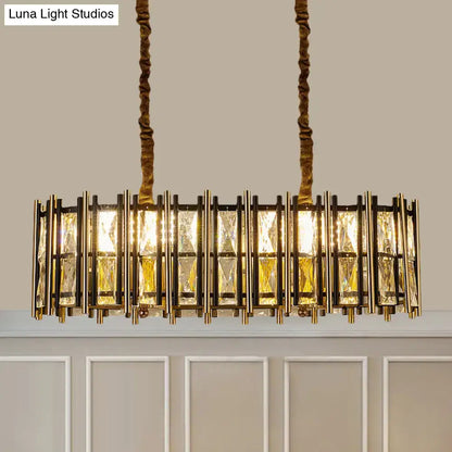Modern black & gold led incandescent pendant light kitchen island