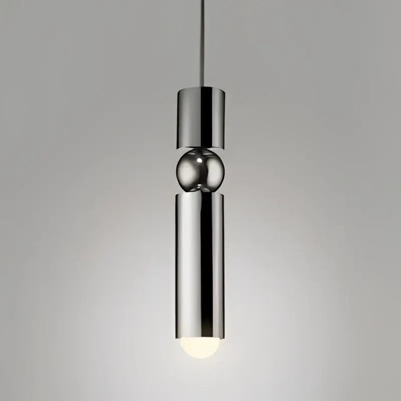 Modern black gold led tube pendant lamp kitchen hanging light