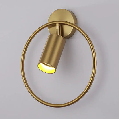 Modern black & gold led wall lamp for living room bedroom