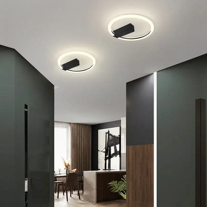 Modern black & gold led wall lamp for living room