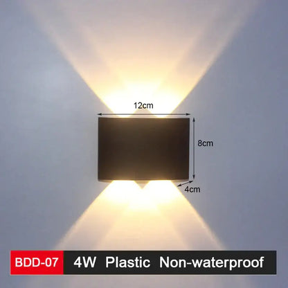 Modern black & gold led wall lamp for living room sleek geometric design