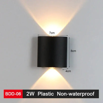 Modern black & gold led wall lamp for living room sleek geometric design