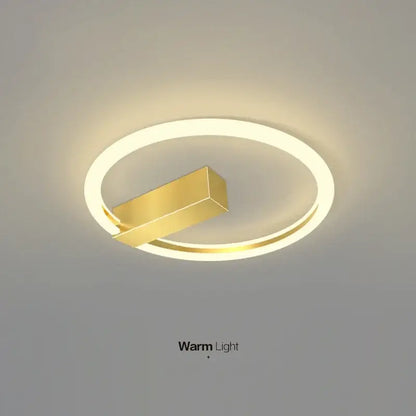 Modern black & gold led wall lamp for living room