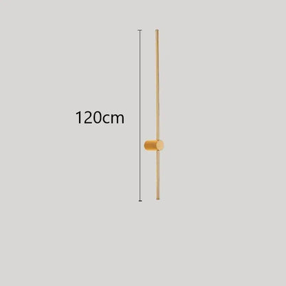 Modern black & gold led wall lamps living room minimalist sconces
