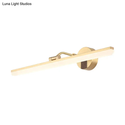 Modern black & gold led wall light bathroom fixture 110v-120v