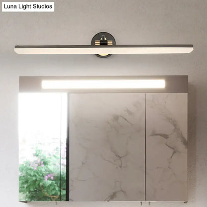 Modern black & gold led wall light bathroom fixture 110v-120v