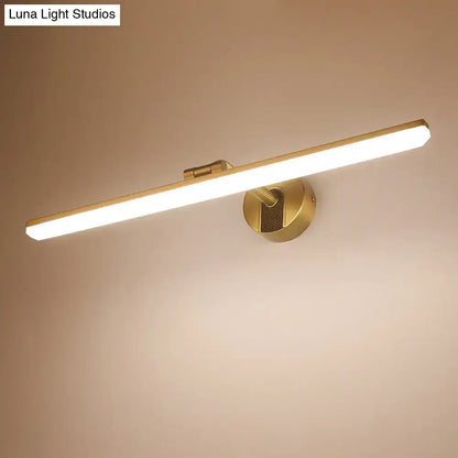 Modern black & gold led wall light bathroom fixture 110v-120v