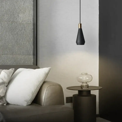 Modern black & gold metal pendant chandelier dining room led light