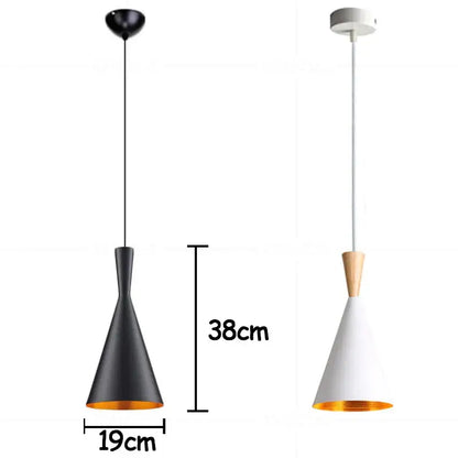 Modern black & gold musical pendant light for dining room