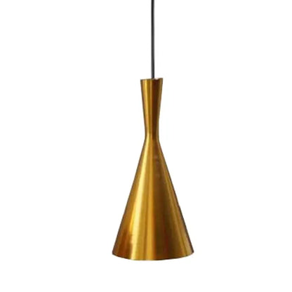 Modern black & gold musical pendant light for dining room
