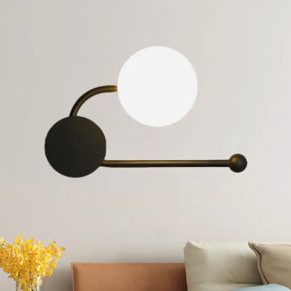 Modern black & gold planter sconce – living room 110v-120v light