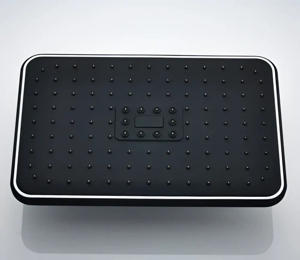 Modern black & gold rainfall shower head bathroom handshower