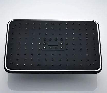 Modern black & gold rainfall shower head bathroom handshower