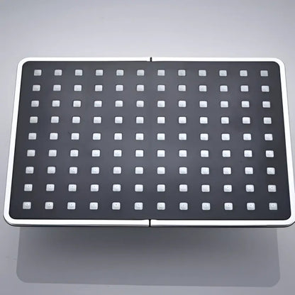 Modern black & gold rainfall shower head bathroom handshower