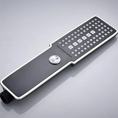 Modern black & gold rainfall shower head bathroom handshower