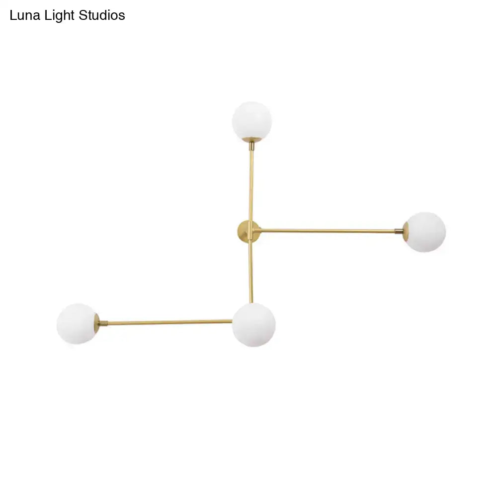 Modern black & gold wall lamp bedroom glass sconce modern design