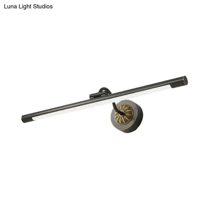 Modern black & gold wall light fixture bedroom dressing table