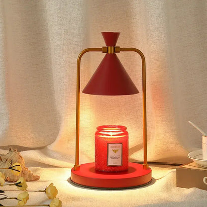 Modern black gold & white candle warmer lamp bedroom decor