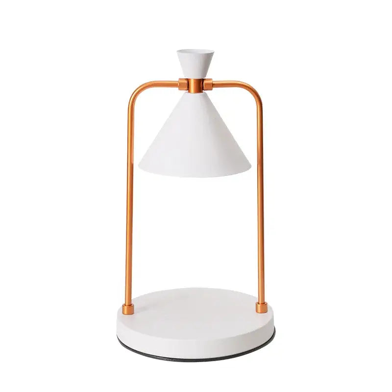 Modern black gold & white candle warmer lamp bedroom decor