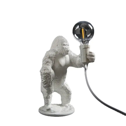 Modern black gorilla night light bedroom resin lamp
