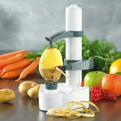 Modern black & gray electric peeler – kitchen fruit slicer gadget