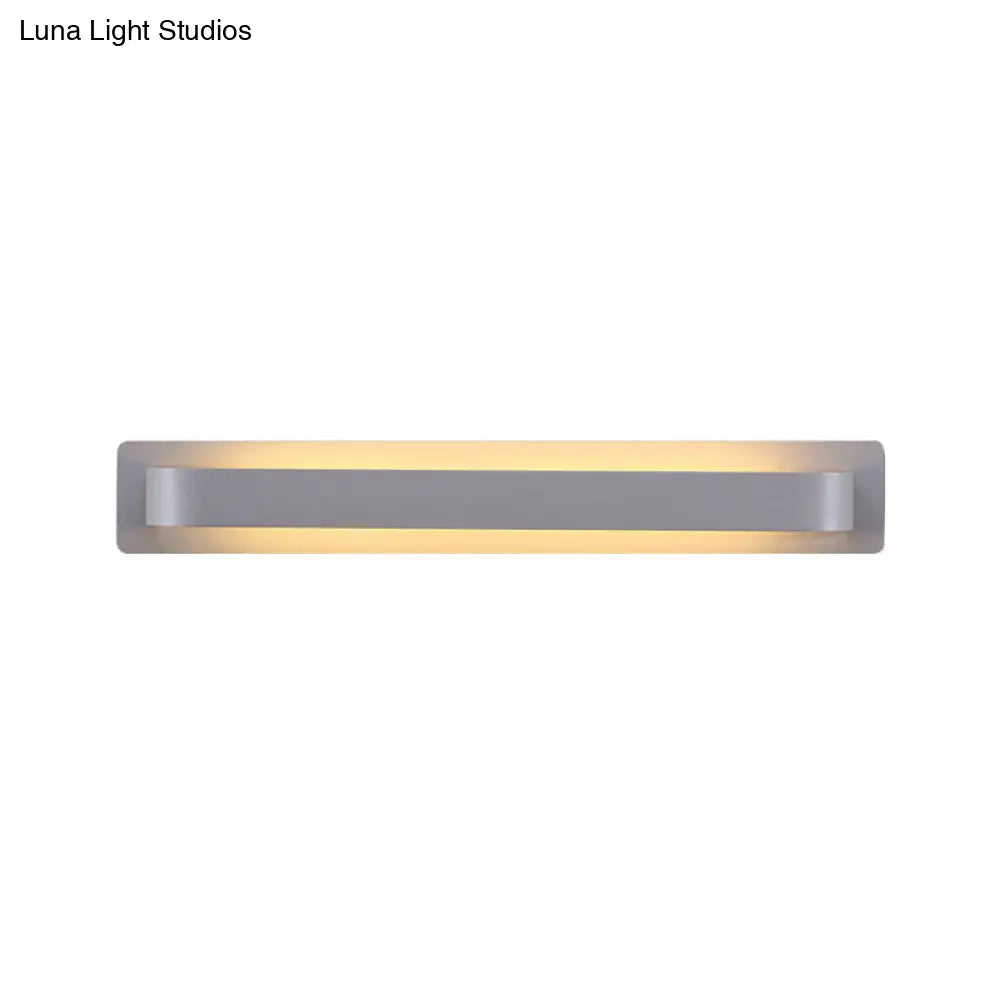 DecorBites™ Modern Black/Gray/White LED Linear Wall Sconce for Living Room Décor