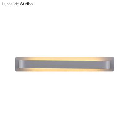 DecorBites™ Modern Black/Gray/White LED Linear Wall Sconce for Living Room Décor