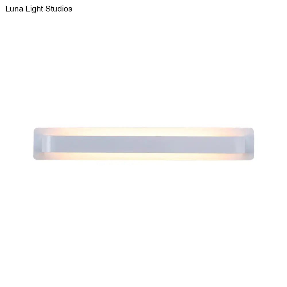 DecorBites™ Modern Black/Gray/White LED Linear Wall Sconce for Living Room Décor