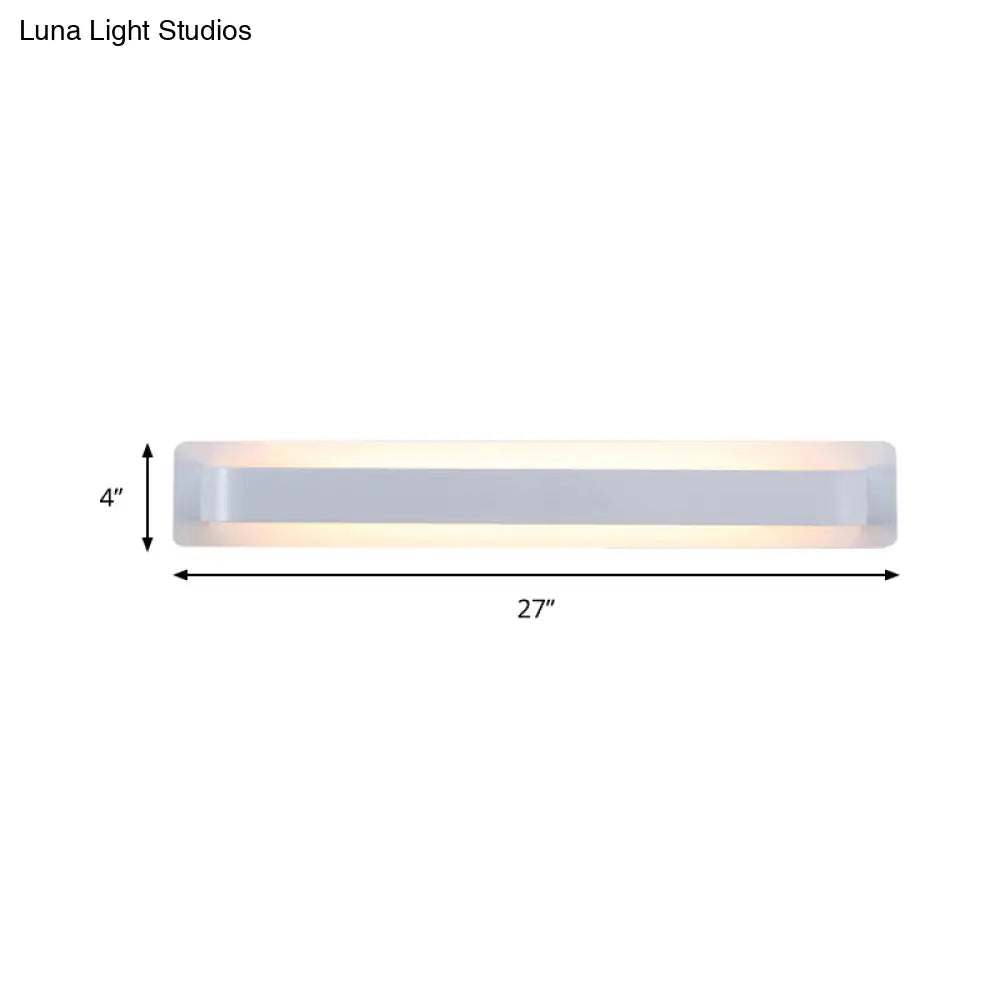 DecorBites™ Modern Black/Gray/White LED Linear Wall Sconce for Living Room Décor