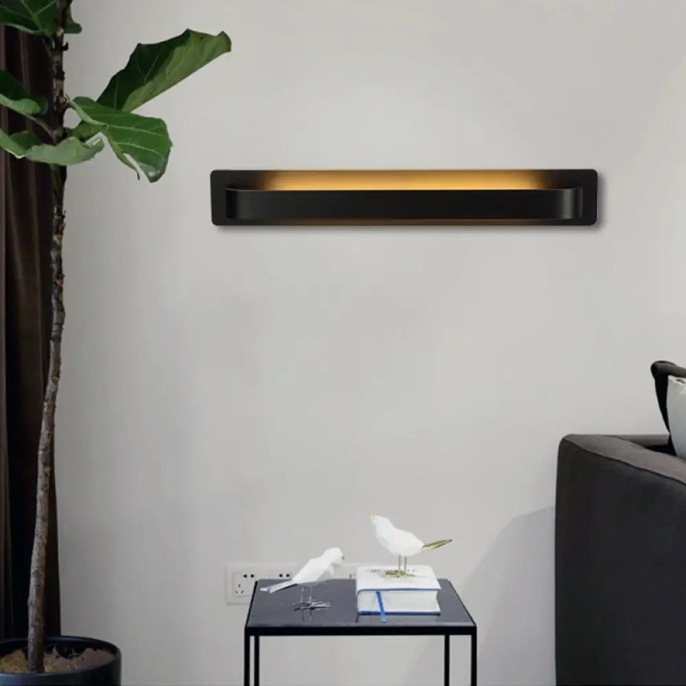 DecorBites™ Modern Black/Gray/White LED Linear Wall Sconce for Living Room Décor