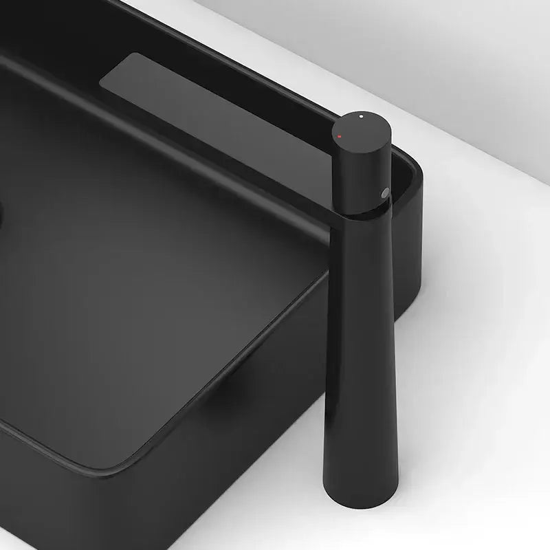 Modern black & grey brass basin faucet bathroom mixer tap