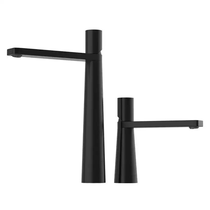 Modern black & grey brass basin faucet bathroom mixer tap
