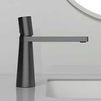 Modern black & grey brass basin faucet bathroom mixer tap