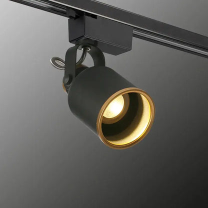 Modern black gu10 7w led track light for kitchen display