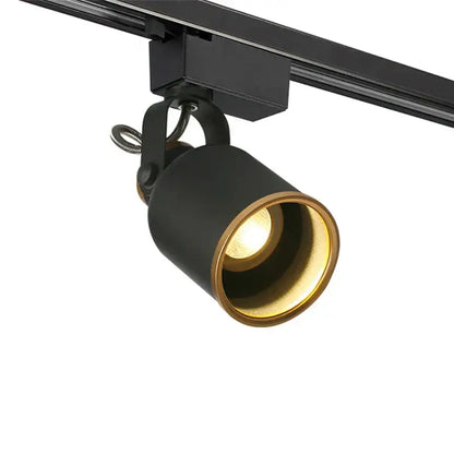 Modern black gu10 7w led track light for kitchen display