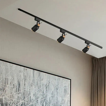 Modern black gu10 7w led track light for kitchen display