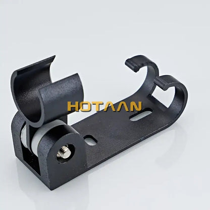 Modern black hand shower holder with hooks bathroom organizer