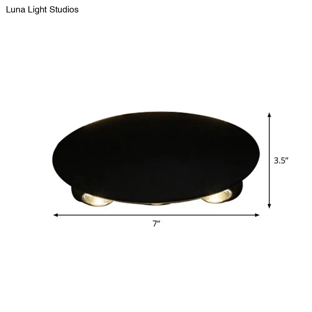 Modern black hexagonal led wall washer sconce for hallway lighting