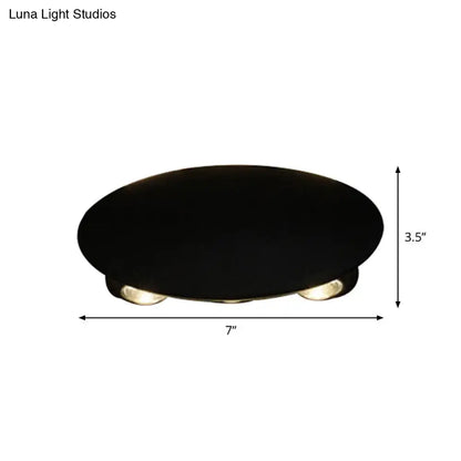Modern black hexagonal led wall washer sconce for hallway lighting