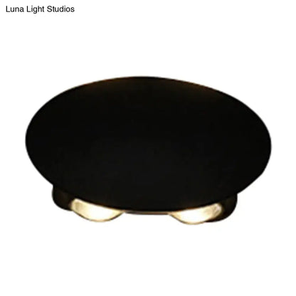 Modern black hexagonal led wall washer sconce for hallway lighting