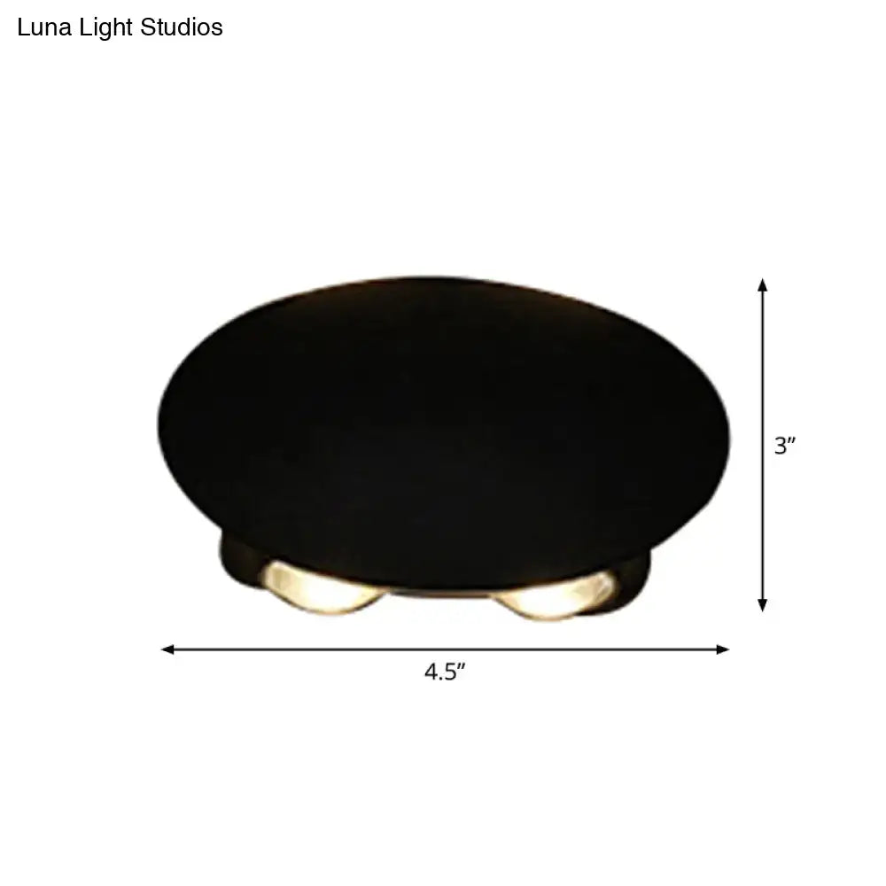 Modern black hexagonal led wall washer sconce for hallway lighting