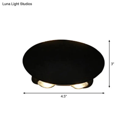 Modern black hexagonal led wall washer sconce for hallway lighting