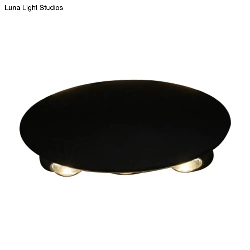 Modern black hexagonal led wall washer sconce for hallway lighting