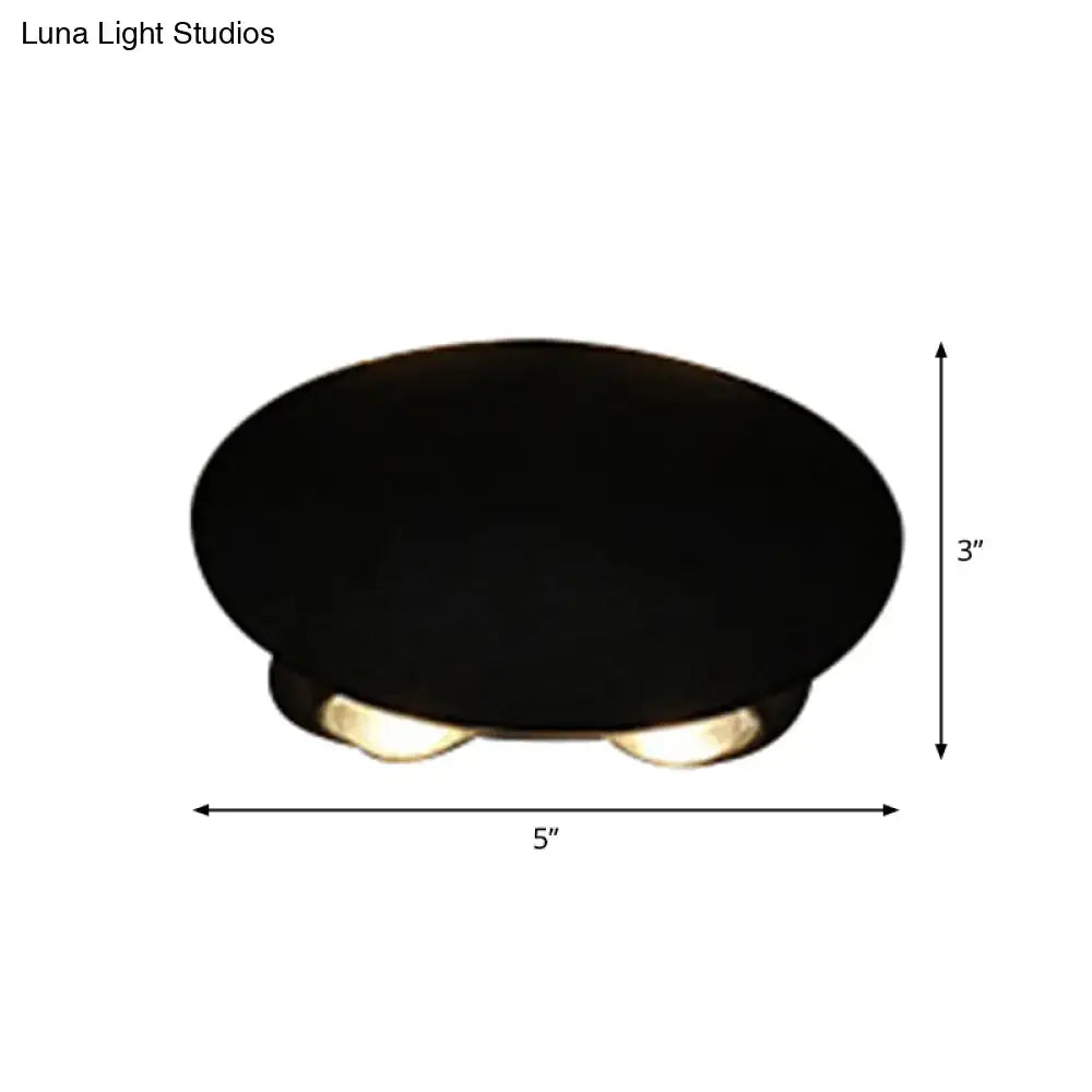 Modern black hexagonal led wall washer sconce for hallway lighting