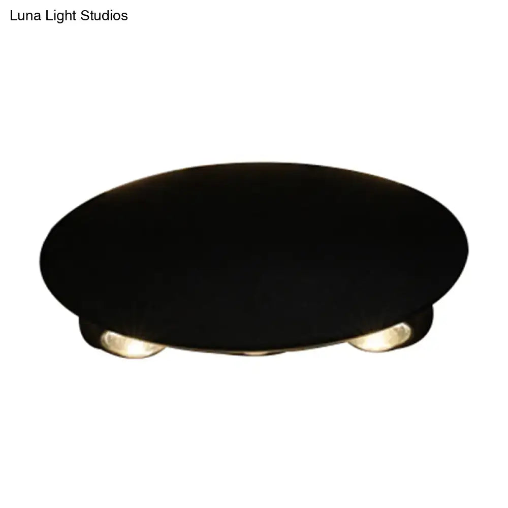 Modern black hexagonal led wall washer sconce for hallway lighting