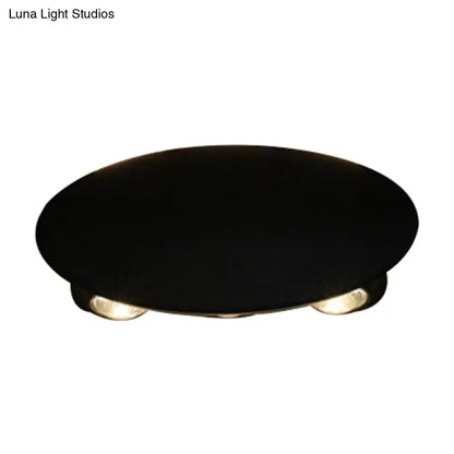 Modern black hexagonal led wall washer sconce for hallway lighting