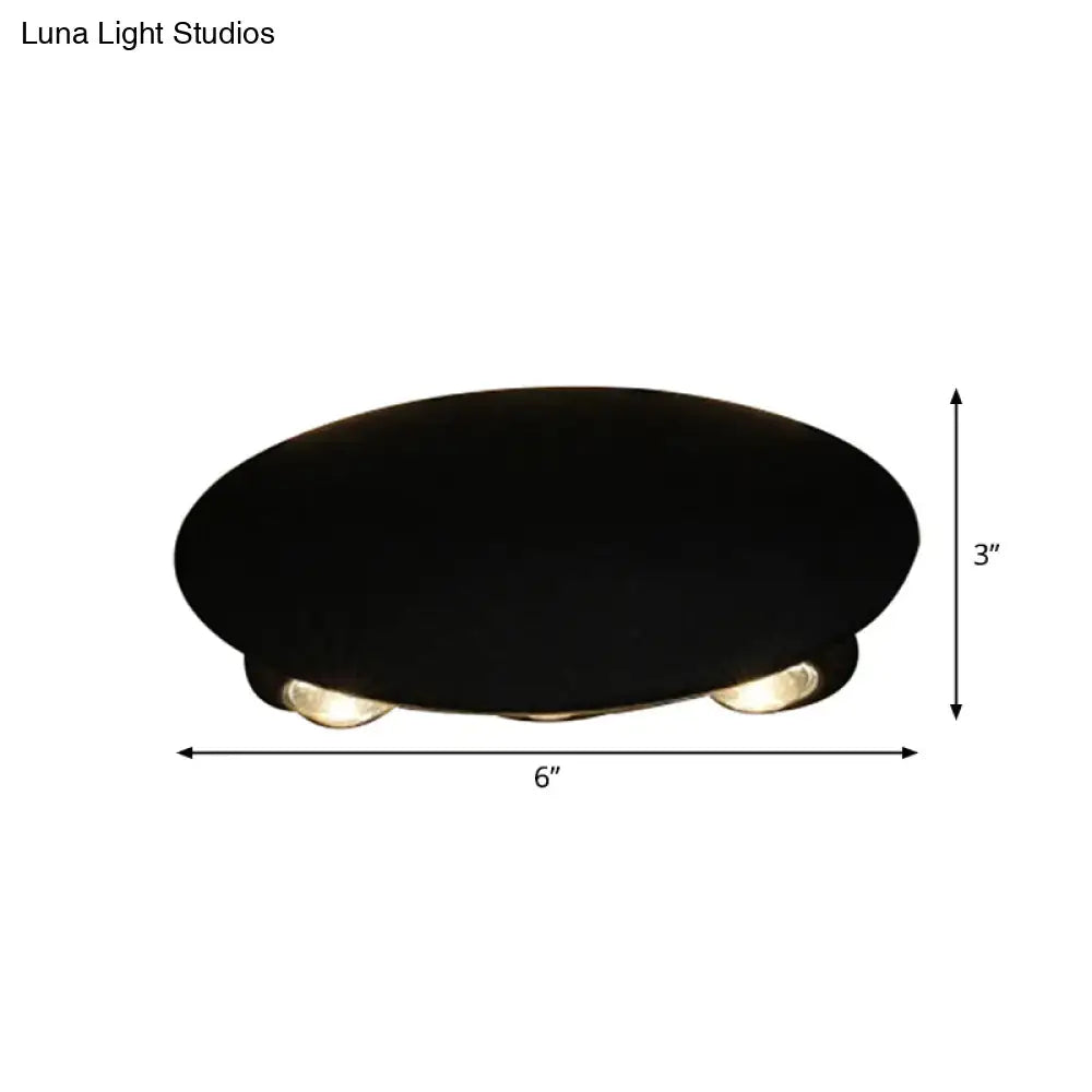 Modern black hexagonal led wall washer sconce for hallway lighting