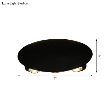 Modern black hexagonal led wall washer sconce for hallway lighting