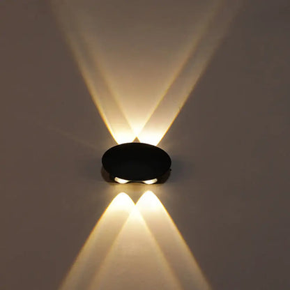 Modern black hexagonal led wall washer sconce for hallway lighting